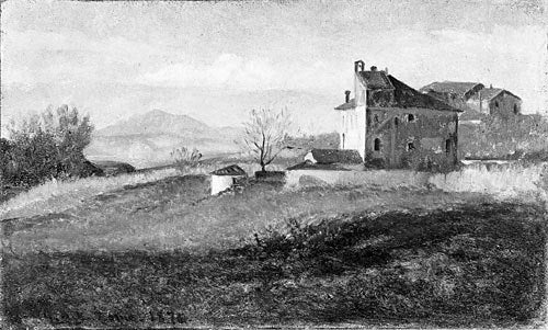 George Henry Yewell Convent near Rome - Canvas Print