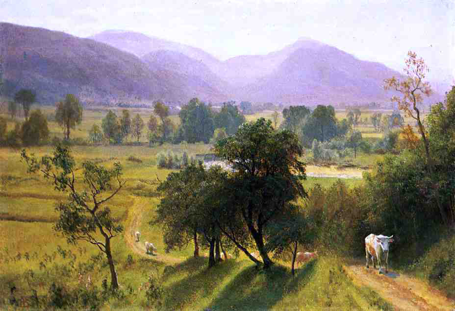 Albert Bierstadt Conway Valley, New Hampshire - Canvas Print