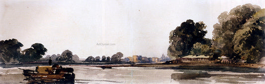Peter De Wint Cookham On The Thames - Canvas Print