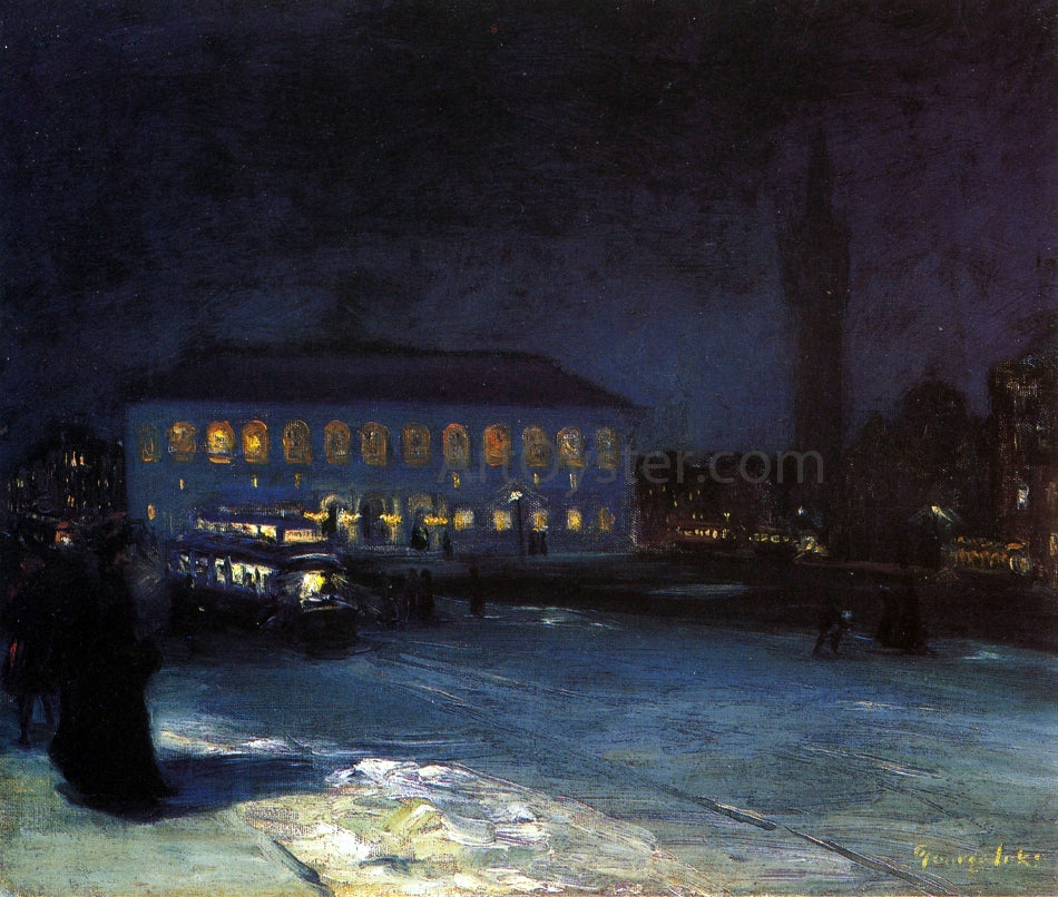 George Luks Copley Square - Canvas Print
