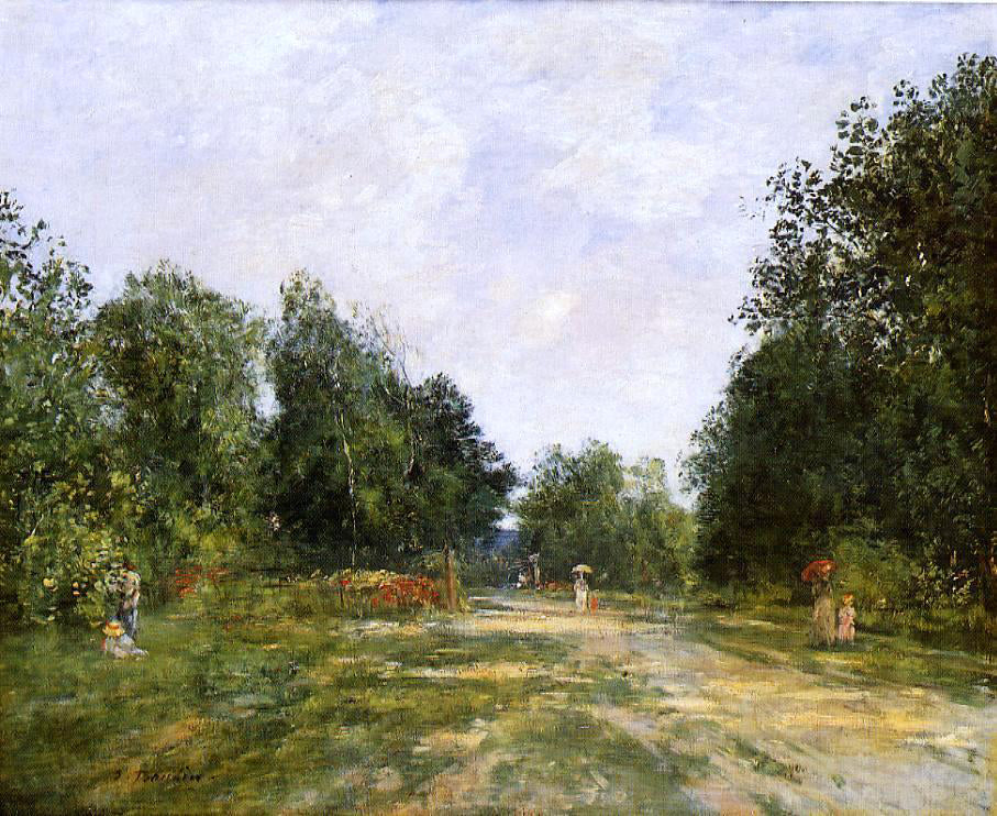 Eugene-Louis Boudin Cordier Park, Trouville - Canvas Print