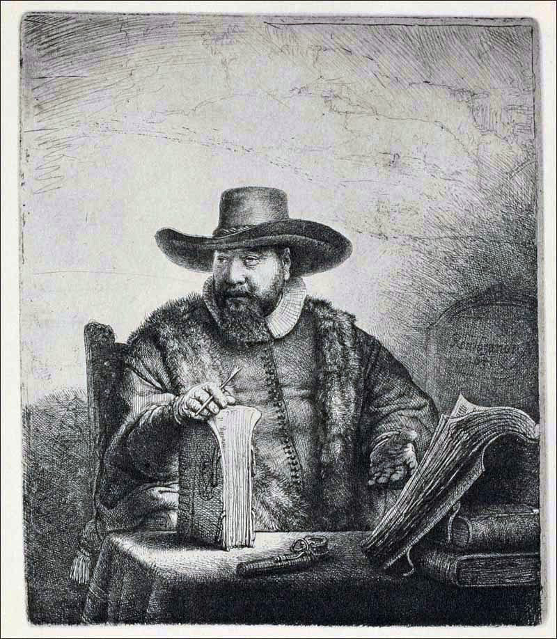 Rembrandt Van Rijn Corneliz Claesz Anslo - Canvas Print