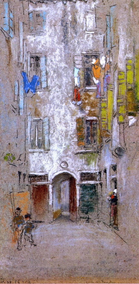 James McNeill Whistler Corte del Paradiso - Canvas Print