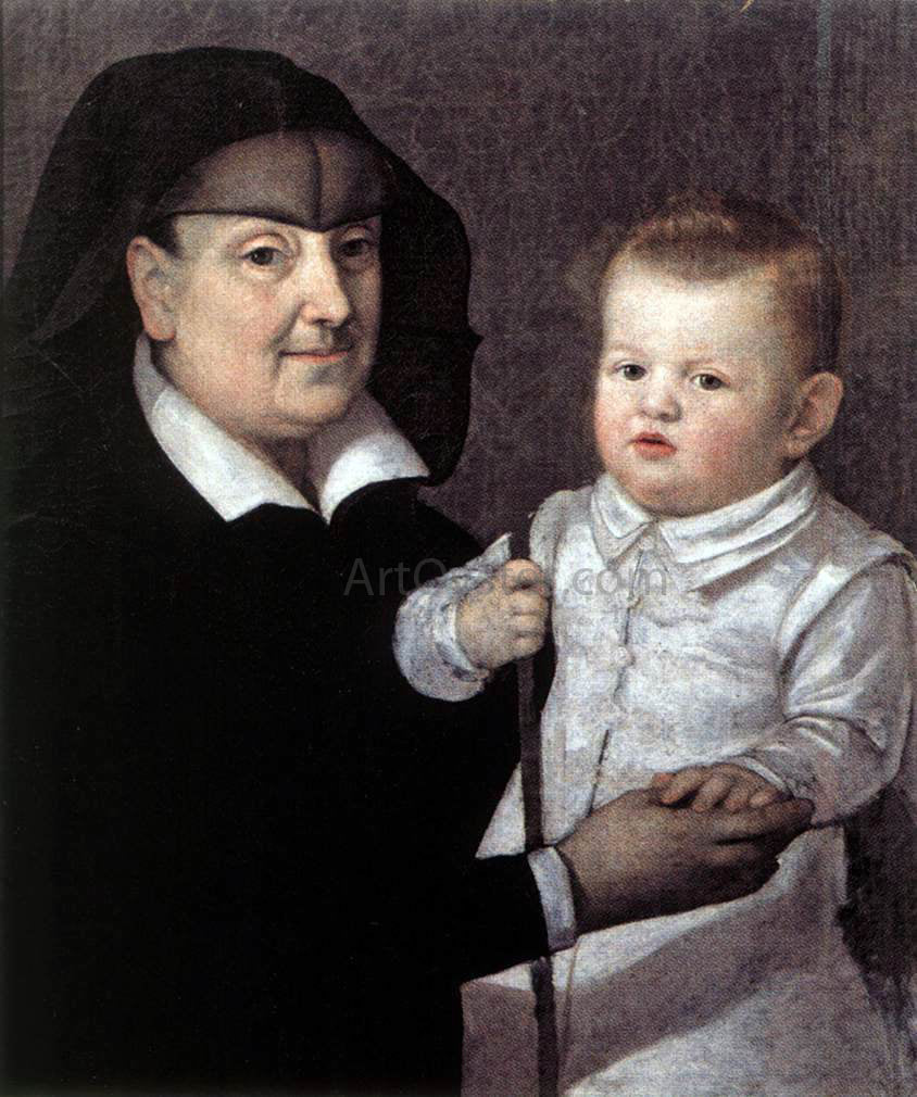 Unknown (4) Masters Cosimo II de' Medici with Governess - Canvas Print