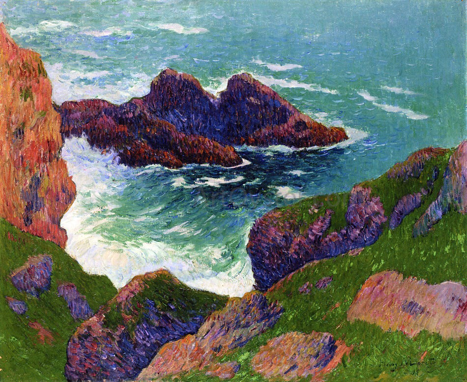 Henri Moret Cote du Large - Canvas Print