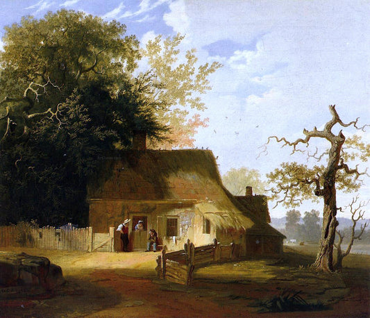 George Caleb Bingham Cottage Scene - Canvas Print