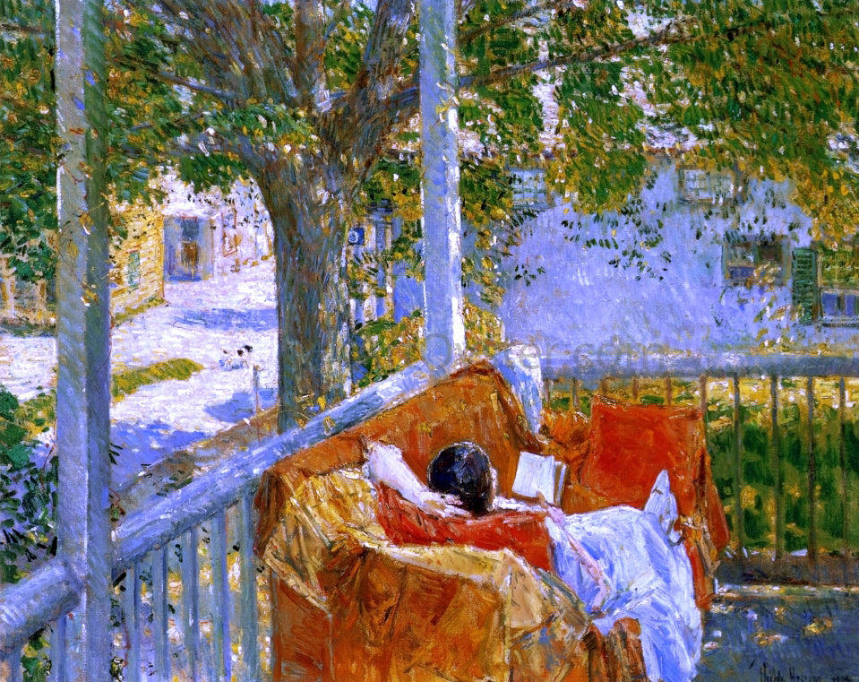 Frederick Childe Hassam Couch on the Porch, Cos Cob - Canvas Print