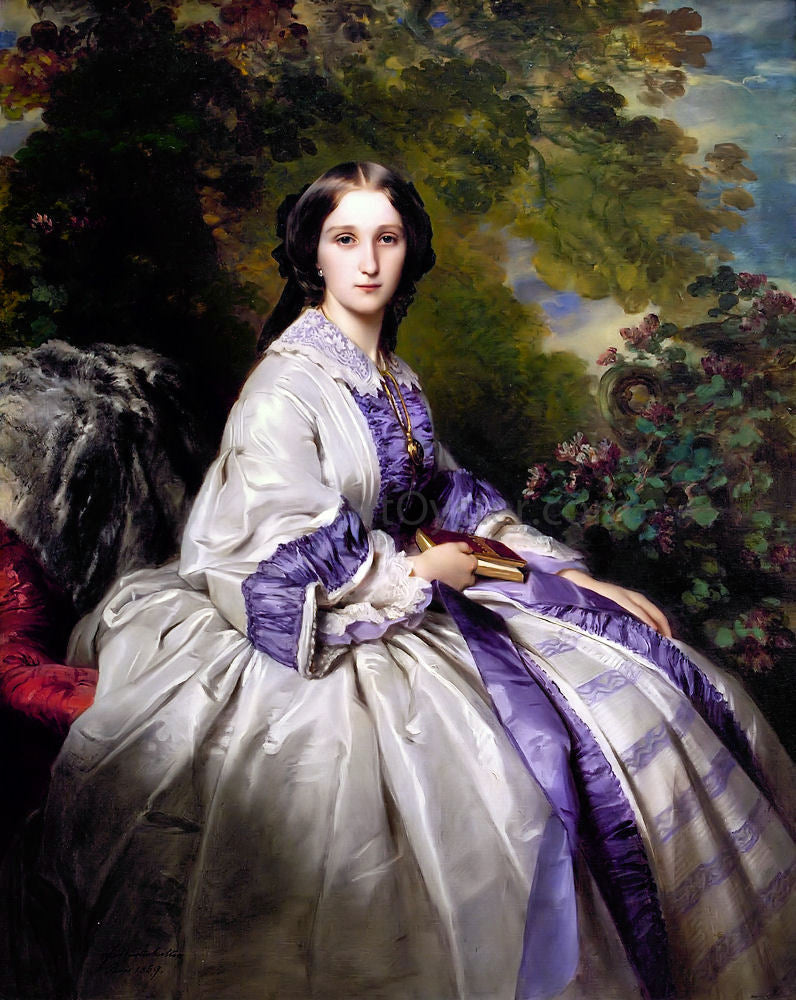 Franz Xavier Winterhalter Countess Alexander Nikolaevitch Lamsdorff - Canvas Print