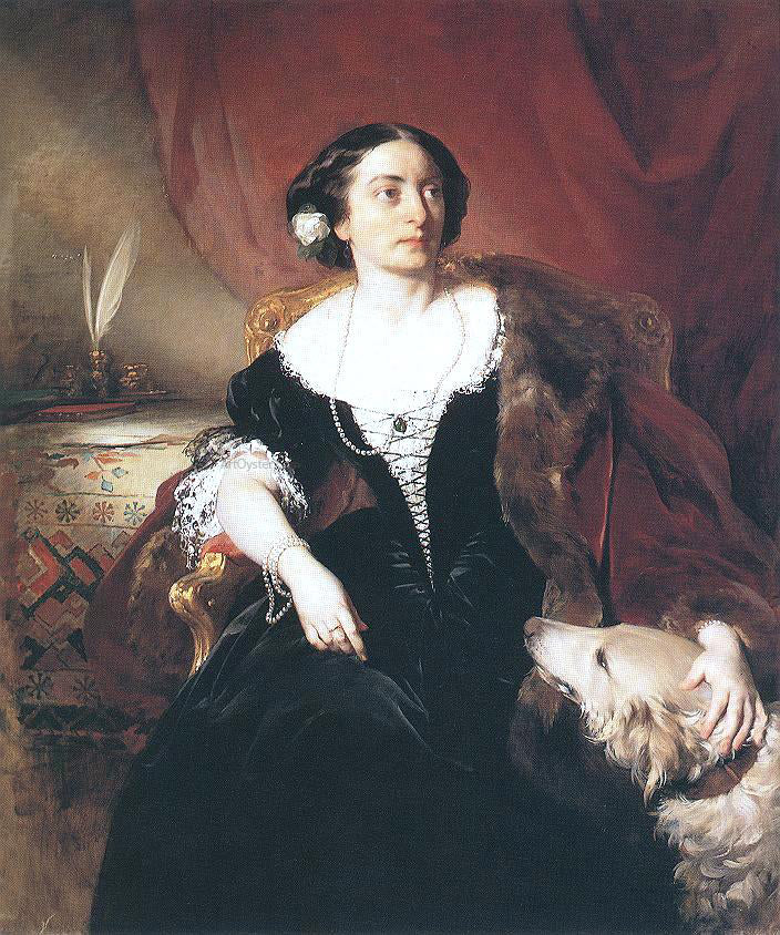 Friedrich Von Amerling Countess Nako - Canvas Print