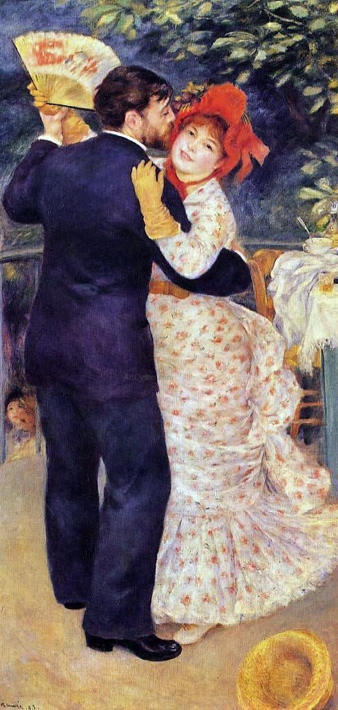 Pierre Auguste Renoir A Country Dance - Canvas Print