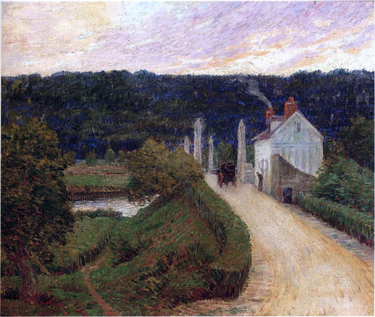 Henri Lebasque Country Road Bridge and Carriage - Canvas Print