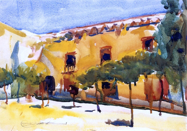 Charles Webster Hawthorne Court of the Oranges, Sevilla - Canvas Print