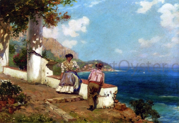 Carlo Brancaccio Courting Couple, Naples - Canvas Print