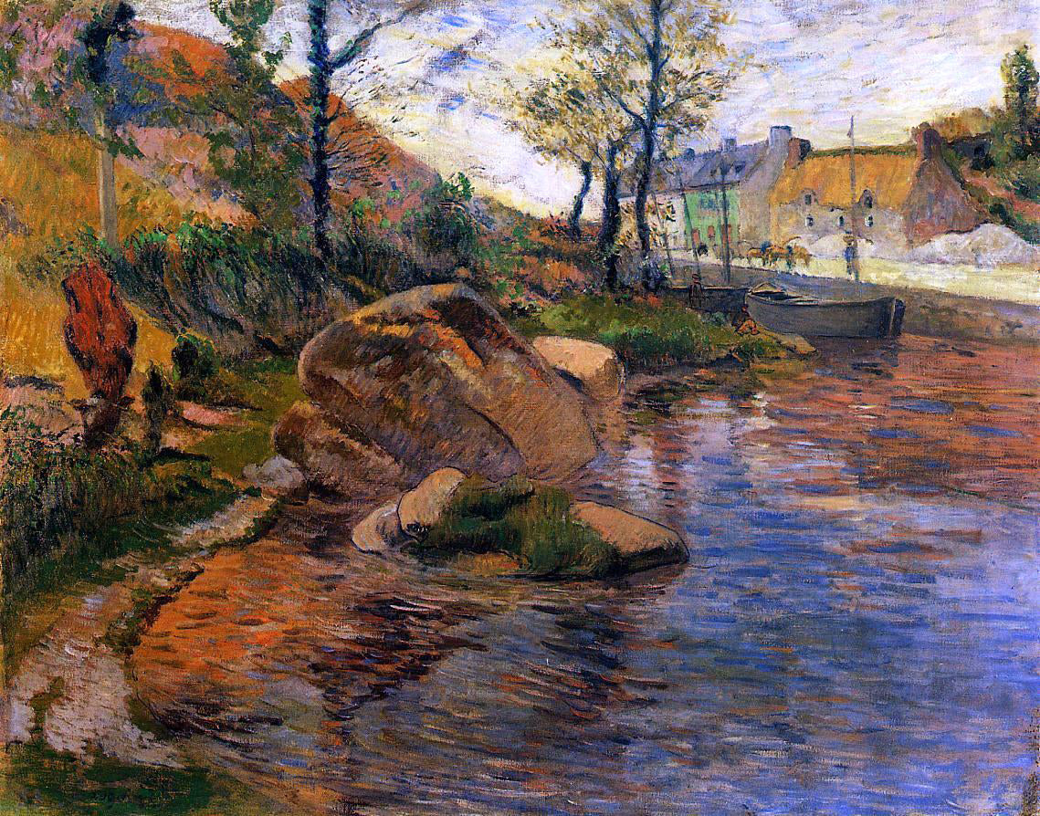 Paul Gauguin A Cove Opposite Pont-Aven Harbor - Canvas Print