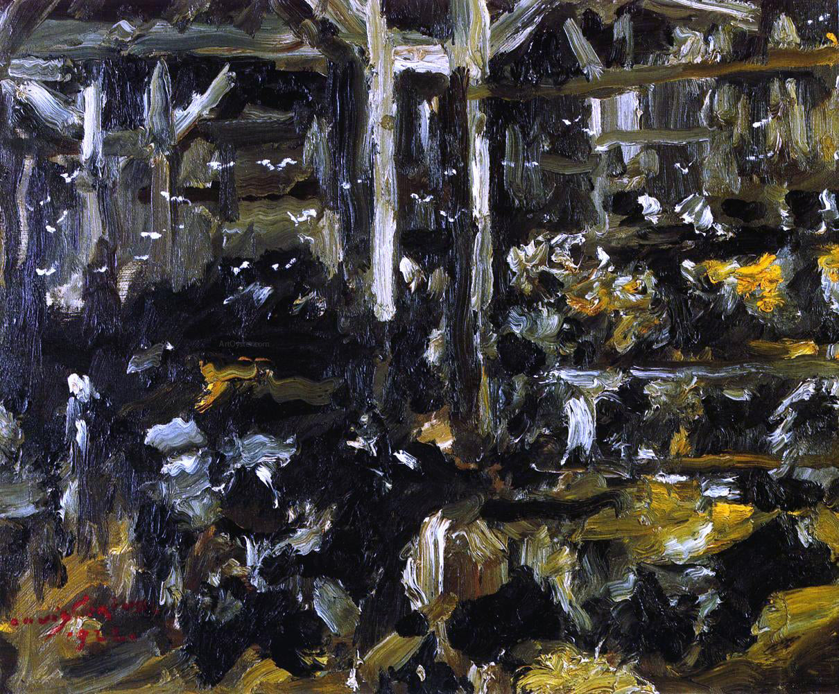 Lovis Corinth Cowshed - Canvas Print