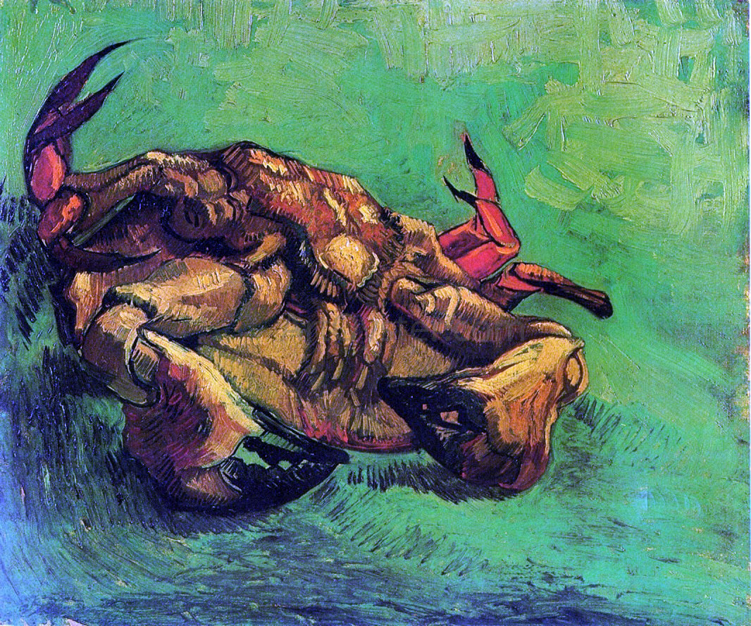 Vincent Van Gogh Crab on Its Back - Canvas Print