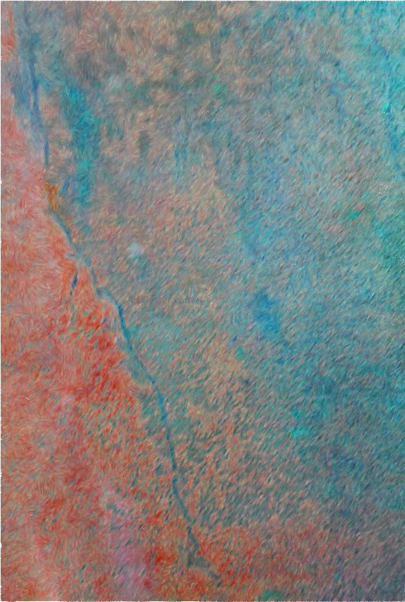 Our Original Collection Cracked Red Abstract II - Canvas Print