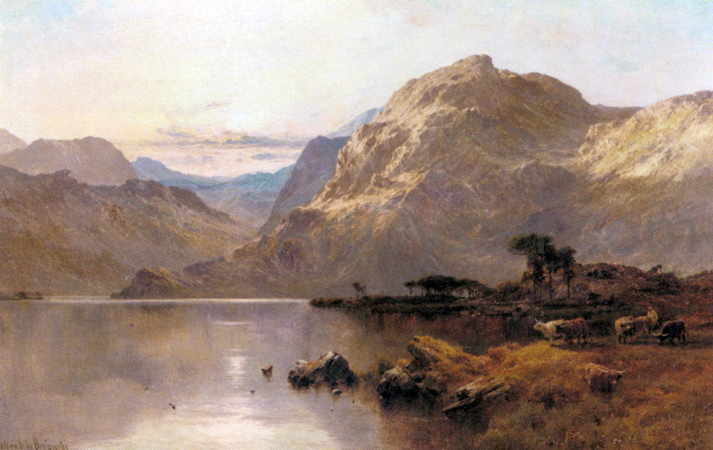 Senior Alfred De Breanski Crafnat, North Wales - Canvas Print