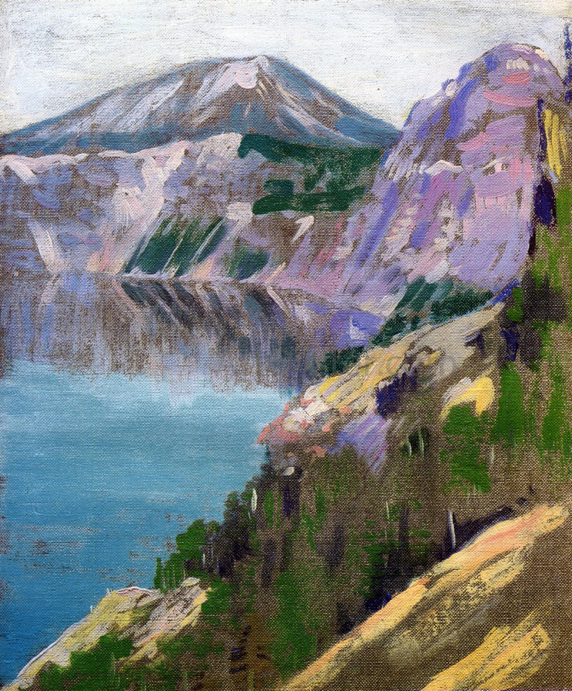 Arthur Wesley Dow Crater Lake - Canvas Print
