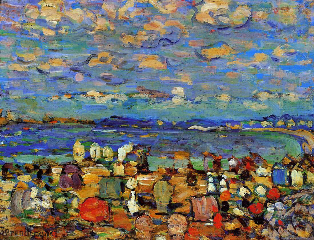 Maurice Prendergast Crescent Beach (also known as Crescent Beach, St. Malo) - Canvas Print
