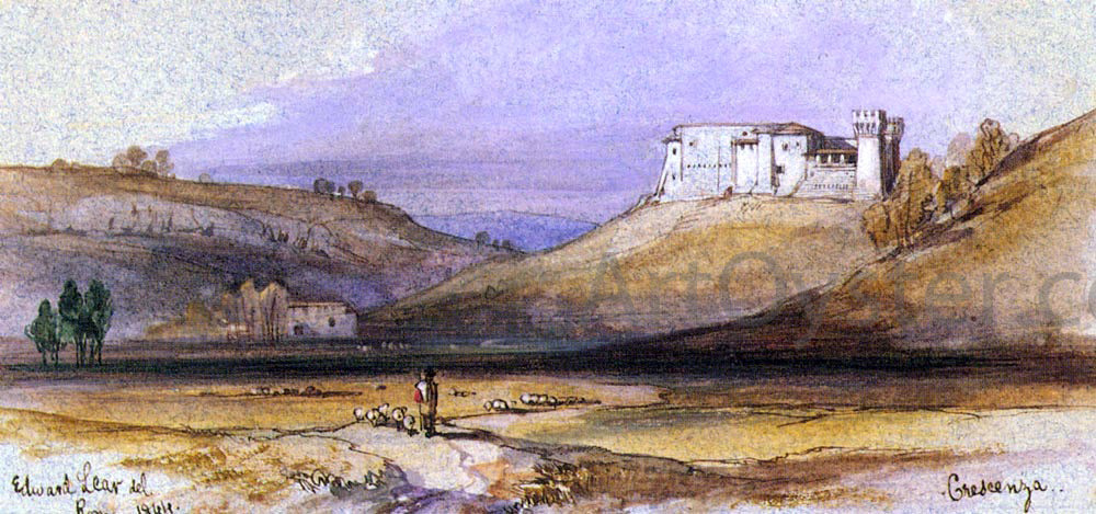 Edward Lear Crescenza - Canvas Print