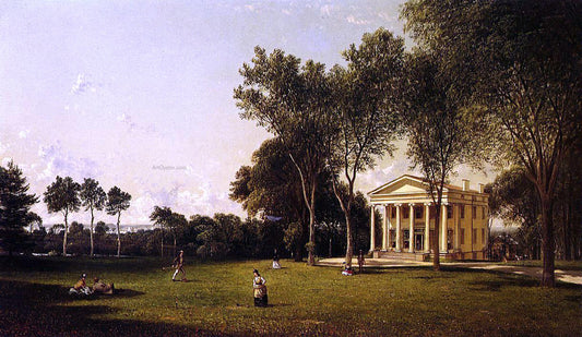 David Johnson Croquet on the Lawn - Canvas Print