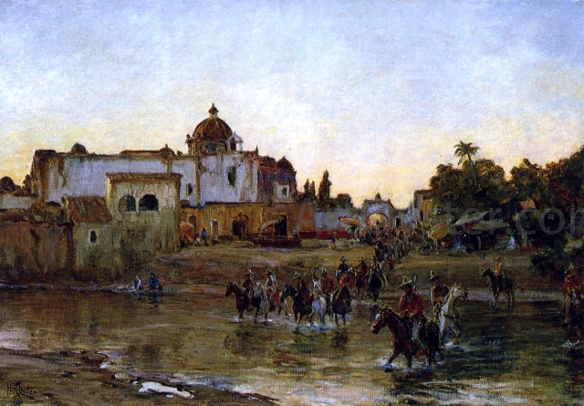 Howard Russell Butler Crossing the Yautepec - Canvas Print
