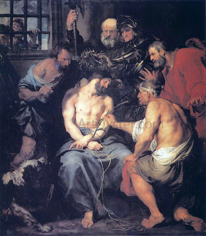 Sir Antony Van Dyck Crowning with Thorns - Canvas Print