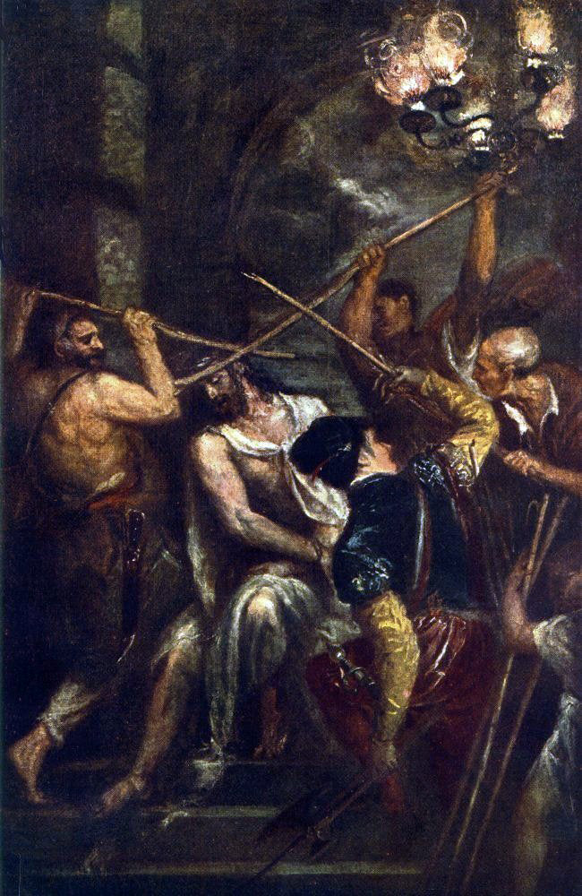 Titian Crowning with Thorns - Canvas Print
