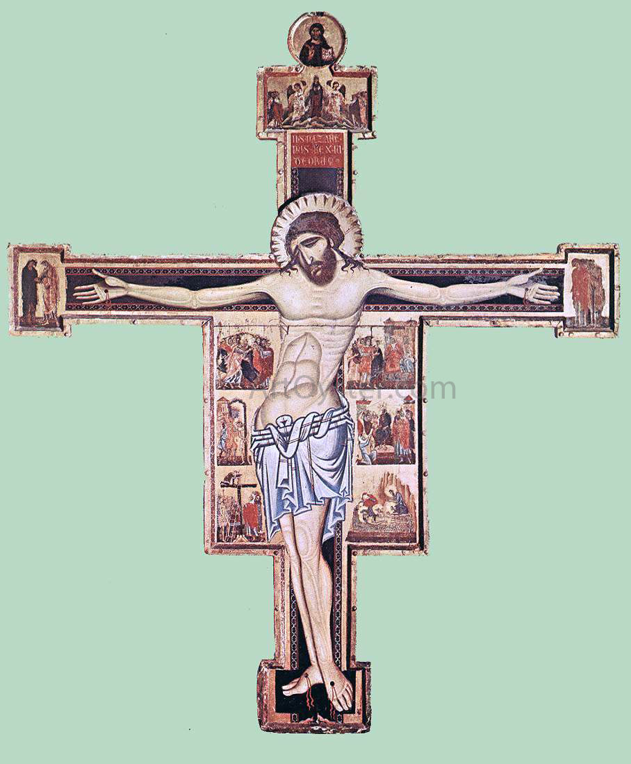 Coppo Di Marcovaldo Crucifix - Canvas Print