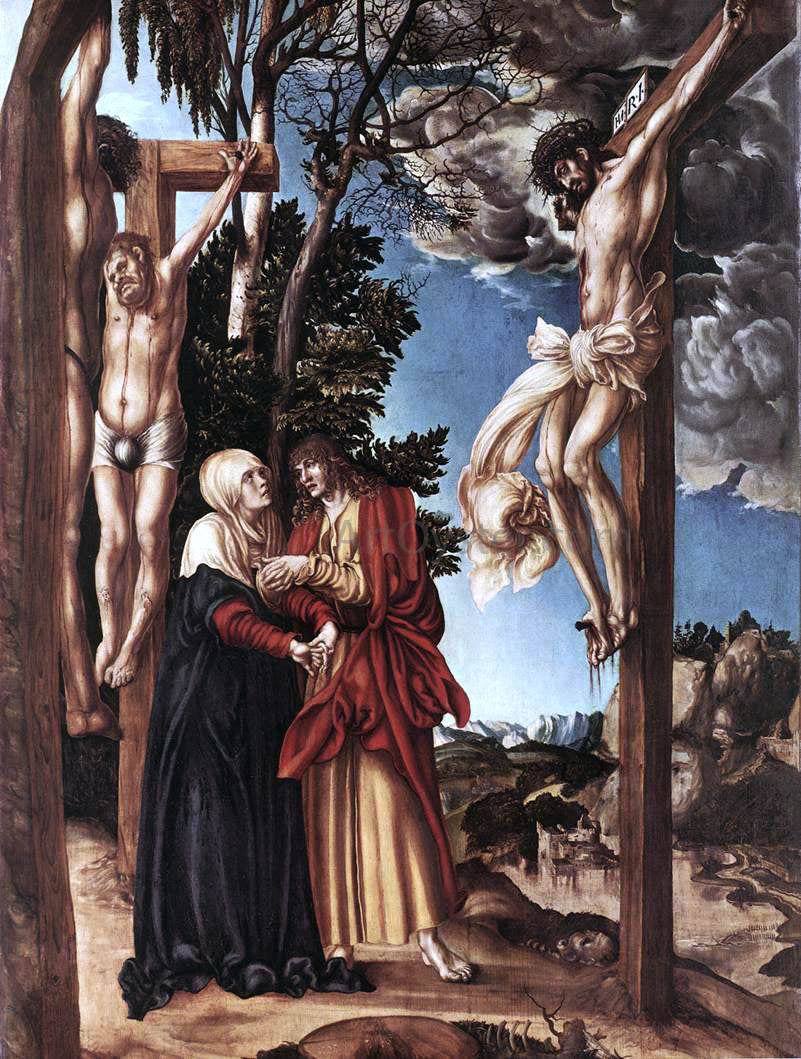 The Elder Lucas Cranach Crucifixion - Canvas Print