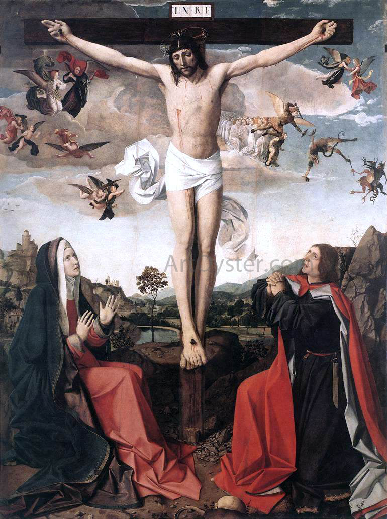 Josse Lieferinxe Crucifixion - Canvas Print