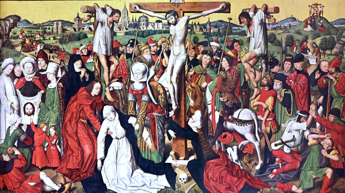 Derick Baegert Crucifixion Altar - Canvas Print