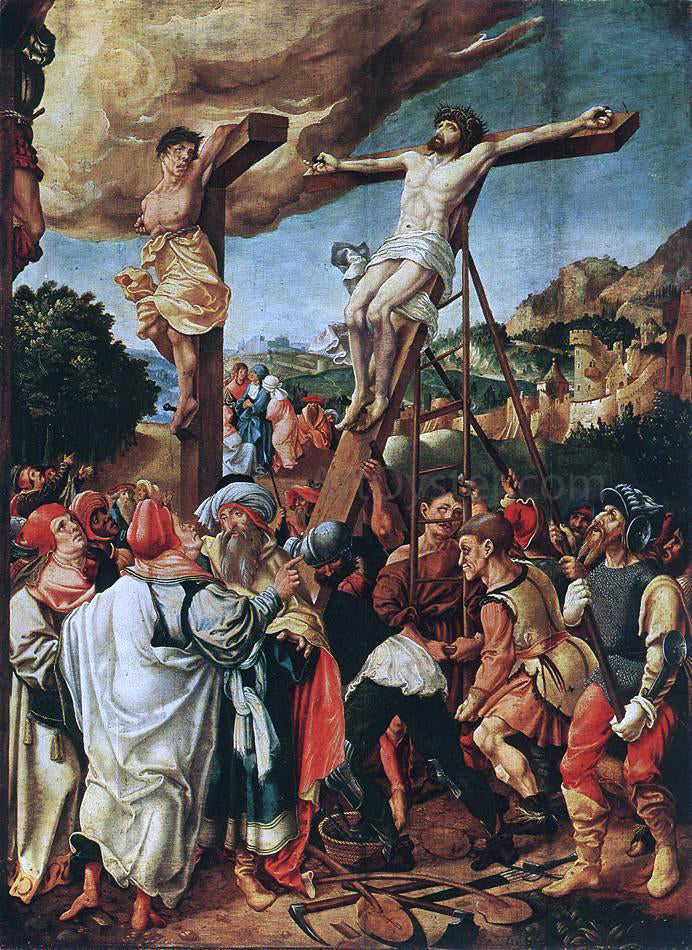 The Elder Jorg Breu Crucifixion - Canvas Print
