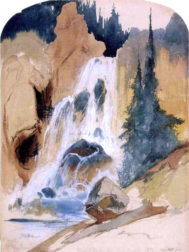 Thomas Moran Crystal Falls - Canvas Print