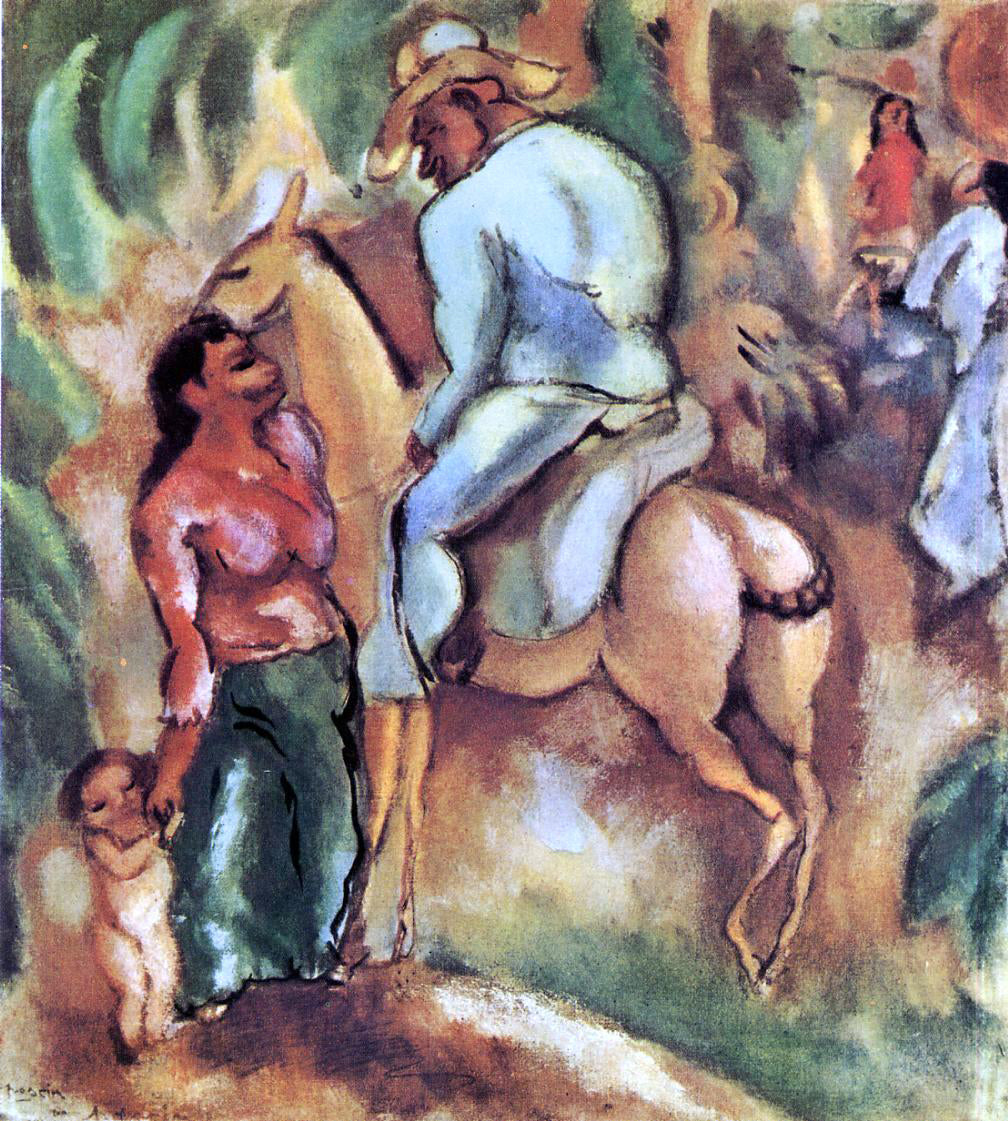 Jules Pascin Cuban Rider - Canvas Print