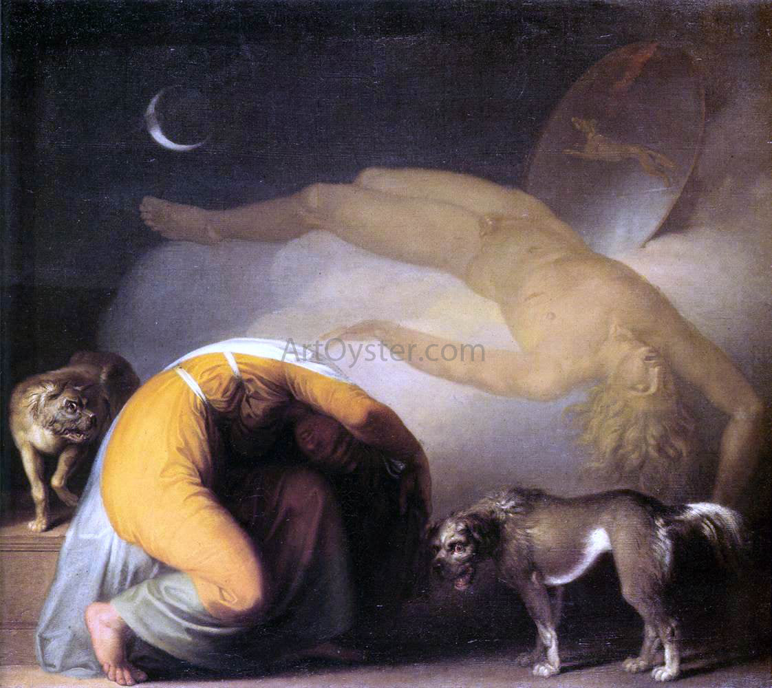 Nicolai Abildgaard Culmin's Ghost Appears to his Mother - Canvas Print