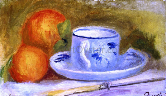 Pierre Auguste Renoir Cup and Oranges - Canvas Print