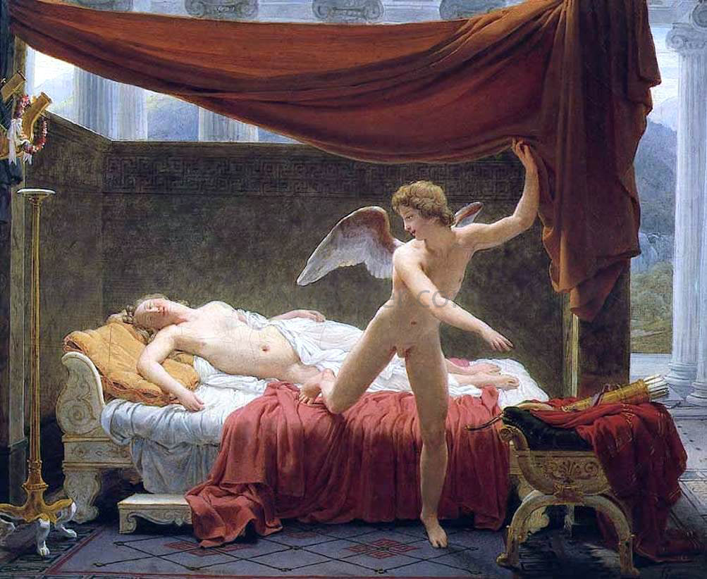 Francois-Edouard Picot Cupid and Psyche - Canvas Print