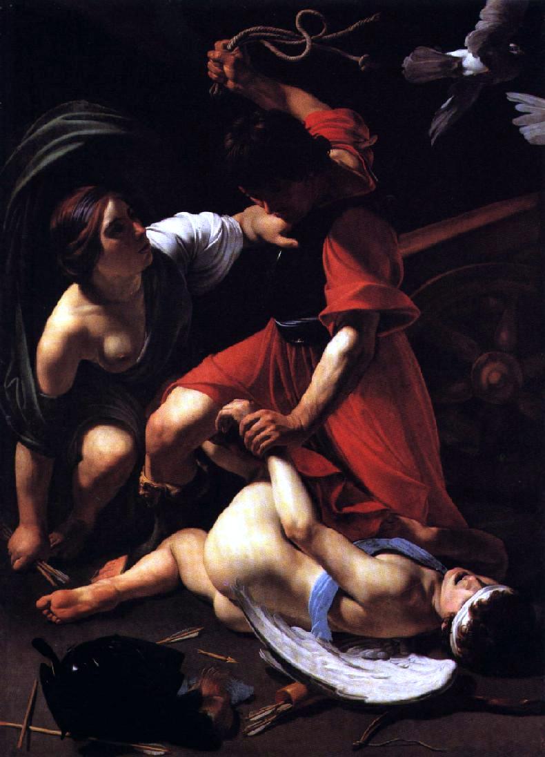 Bartolomeo Manfredi Cupid Chastised - Canvas Print