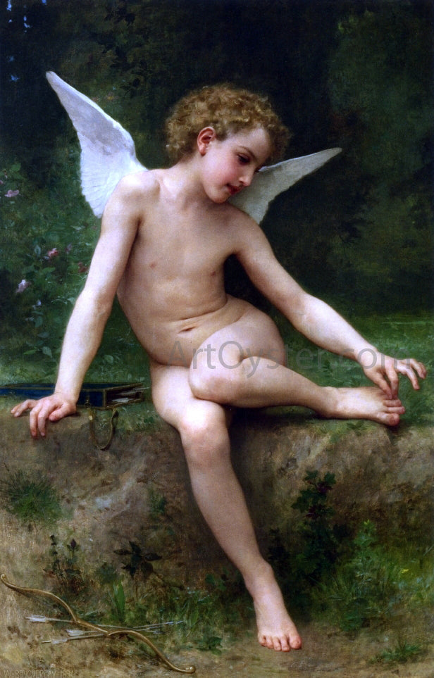 William Adolphe Bouguereau Cupid with Thorn - Canvas Print