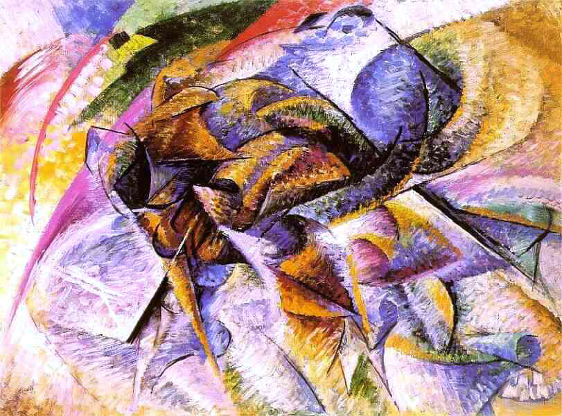 Umberto Boccioni Cyclist - Canvas Print