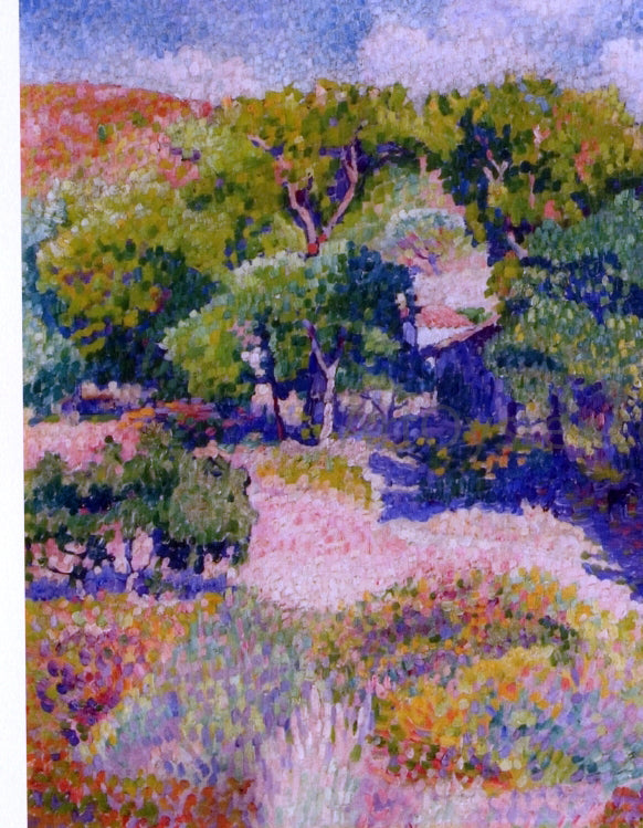 Henri Edmond Cross Cypresses - Canvas Print