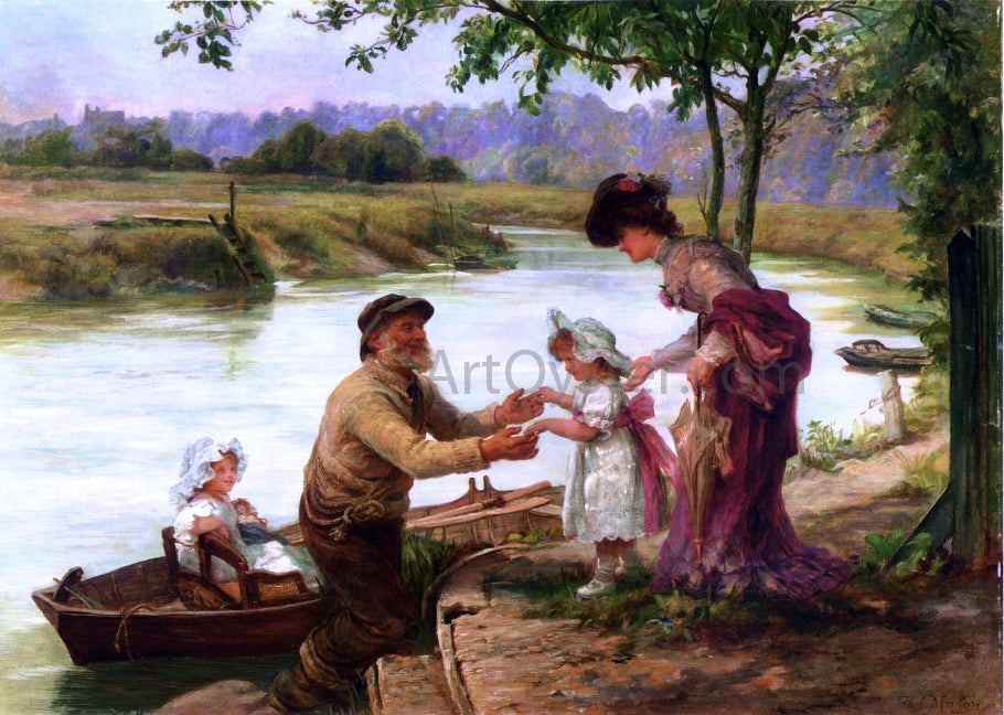 Frederick Morgan Dainty Fares - Canvas Print