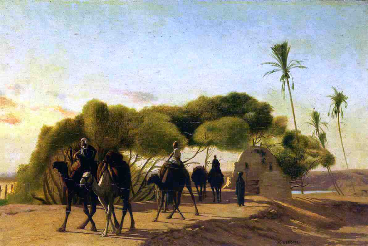 Jean-Leon Gerome Dam on the Nile - Canvas Print