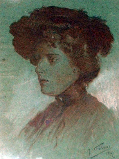 Antonio Fillol Granell Dama - Canvas Print