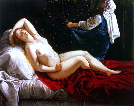Artemisia Gentileschi Danae - Canvas Print