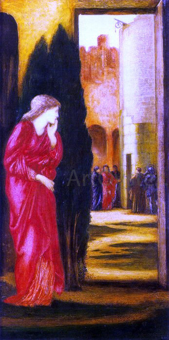 Sir Edward Burne-Jones Danae and the Brazen Tower - Canvas Print