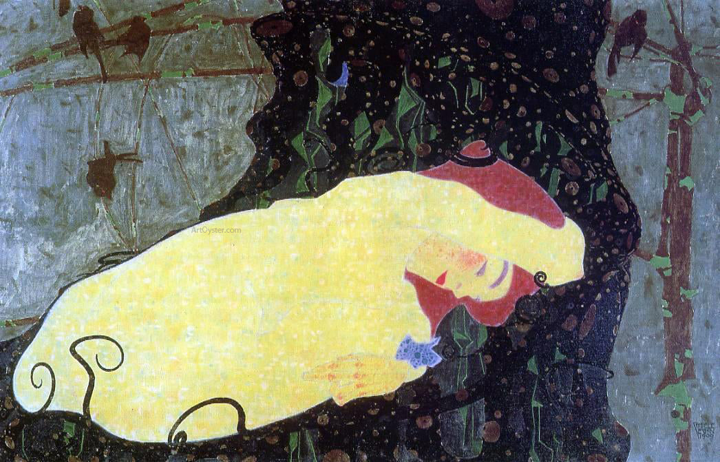 Egon Schiele Danae - Canvas Print