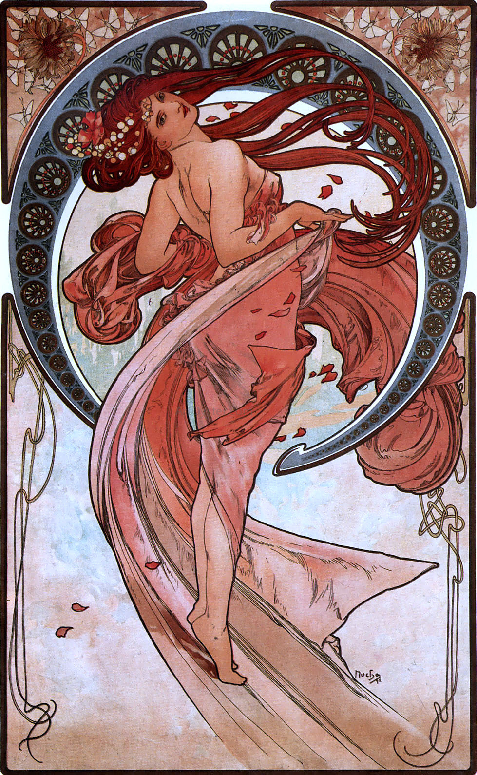 Alphonse Maria Mucha Dance - Canvas Print
